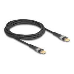 Delock - USB kabel - 24 pin USB-C (M) do 24 pin USB-C (M) - USB 2.0 - 20 V - 5 A - 2 m - podpora Power Delivery 3.0, Rychlé