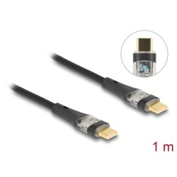 Delock - USB kabel - 24 pin USB-C (M) do 24 pin USB-C (M) - USB 2.0 - 20 V - 5 A - 1 m - podpora Power Delivery 3.0, Rychlé