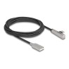 Delock - USB kabel - USB (M) do 24 pin USB-C (M) úhlový - USB 2.0 - 20 V - 3 A - 2 m - Rychlé nabíjení až 60W - cerná, stríbrná