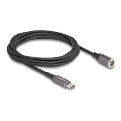 Delock - Elektrický kabel - 24 pin USB-C (M) do 8pinový konektor magnetický - 20 V - 3 A - 1.8 m - Podpora USB-C Power Delivery