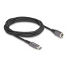Delock - Elektrický kabel - 24 pin USB-C (M) do 8pinový konektor magnetický - 20 V - 3 A - 1.8 m - Podpora USB-C Power Delivery