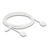 Delock - Patch kabel - RJ-45 (M) krátký do RJ-45 (M) krátký - 3 m - 2.6 mm - UTP - CAT 6 - ultra-tenký - bílá