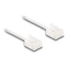 Delock - Patch kabel - RJ-45 (M) do RJ-45 (M) - 5 m - 2.6 mm - UTP - CAT 6 - lisovaný, ultra-tenký - bílá