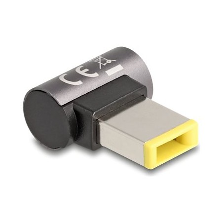 Delock - Adaptér konektoru k napájení - Slim Tip (M) úhlový do 8pinový konektor magnetický - 20 V - 3 A - antracit