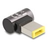 Delock - Adaptér konektoru k napájení - Slim Tip (M) úhlový do 8pinový konektor magnetický - 20 V - 3 A - antracit