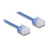 Delock - Patch kabel - RJ-45 (M) do RJ-45 (M) - 3 m - 2.6 mm - UTP - CAT 6 - rychlost prenosu dat až 1 Gb/s, ultra-tenký - modrá