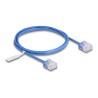 Delock - Patch kabel - RJ-45 (M) krátký do RJ-45 (M) krátký - 1 m - 2.6 mm - UTP - CAT 6 - lisovaný, ultra-tenký - modrá