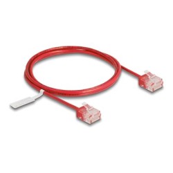 Delock - Patch kabel - RJ-45 (M) do RJ-45 (M) - 1 m - 2.6 mm - UTP - CAT 6 - rychlost prenosu dat až 1 Gb/s, ultra-tenký
