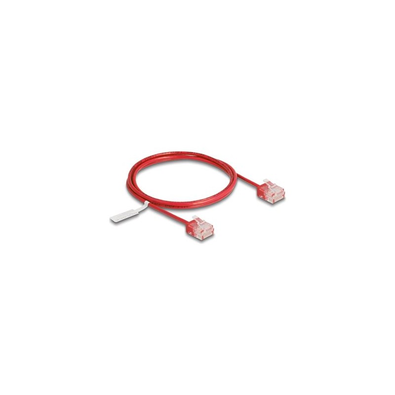 Delock - Patch kabel - RJ-45 (M) do RJ-45 (M) - 1 m - 2.6 mm - UTP - CAT 6 - rychlost prenosu dat až 1 Gb/s, ultra-tenký