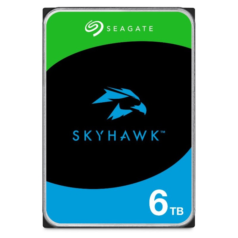 SEAGATE HDD 6TB SKYHAWK (SURVEILLANCE), 3.5", SATAIII, 5400 RPM, Cache 256MB, CMR