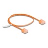 Delock - Patch kabel - RJ-45 (M) krátký do RJ-45 (M) krátký - 50 cm - 2.6 mm - UTP - CAT 6 - ultra-tenký - oranžová