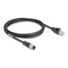 Delock - Sítový kabel - 4 piny M12 (M) do RJ-45 (M) - 2 m - 5 mm - S/FTP - CAT 5e - provedení bez hrbolku, D-kódovaný - cerná