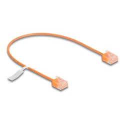 Delock - Patch kabel - RJ-45 (M) do RJ-45 (M) - 30 cm - 2.6 mm - UTP - CAT 6 - oranžová
