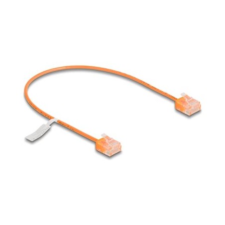 Delock - Patch kabel - RJ-45 (M) do RJ-45 (M) - 30 cm - 2.6 mm - UTP - CAT 6 - oranžová