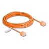 Delock - Patch kabel - RJ-45 (M) krátký do RJ-45 (M) krátký - 5 m - 2.6 mm - UTP - CAT 6 - ultra-tenký - oranžová