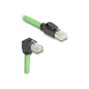 Delock - Sítový kabel - RJ-45 (M) do RJ-45 (M) dolu zahnutý - 5 m - 6.8 mm - SF/UTP - CAT 6a - bootovaný, provedení bez hrbolku