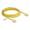 Delock - Patch kabel - RJ-45 (M) krátký do RJ-45 (M) krátký - 5 m - 2.6 mm - UTP - CAT 6 - ultra-tenký - žlutá