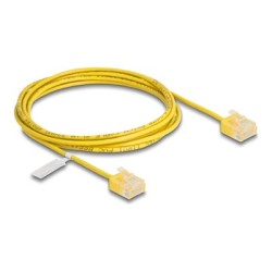 Delock - Patch kabel - RJ-45 (M) do RJ-45 (M) - 2 m - 2.6 mm - UTP - CAT 6 - lisovaný - žlutá
