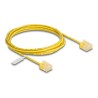 Delock - Patch kabel - RJ-45 (M) do RJ-45 (M) - 2 m - 2.6 mm - UTP - CAT 6 - lisovaný - žlutá