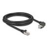 Delock - Sítový kabel - RJ-45 (M) do RJ-45 (M) zkosené - 2 m - 7 mm - S/FTP - CAT 6 - podpora Gigabit Ethernet - cerná