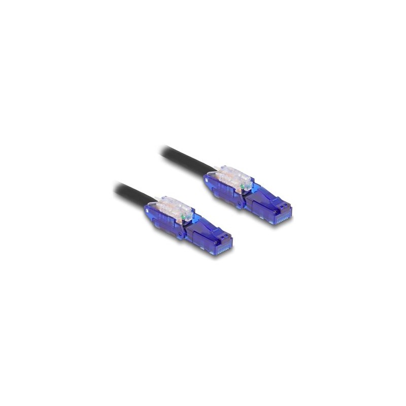 Delock - Sítový kabel - RJ-45 (M) otocení nahoru až do 90° a dolu až do 90° do RJ-45 (M) otocení nahoru až do 90° a dolu až do