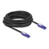 Delock - Sítový kabel - RJ-45 (M) 180° otocný do RJ-45 (M) 180° otocný - 7.5 m - 6 mm - UTP - CAT 6 - neobsahuje halogen - cerná