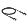 Delock - Patch kabel - RJ-45 (M) naklonený až do 60° do RJ-45 (M) naklonený až do 60° - 2 m - 3.8 mm - U/FTP - CAT 6a