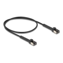 Delock - Patch kabel - RJ-45 (M) naklonený až do 60° do RJ-45 (M) naklonený až do 60° - 50 cm - 3.8 mm - U/FTP - CAT 8.1