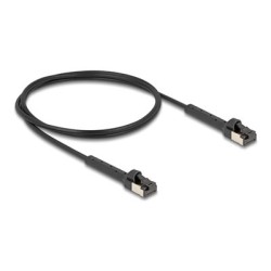 Delock - Patch kabel - RJ-45 (M) do RJ-45 (M) - 1 m - 3.8 mm - U/FTP - CAT 8.1 - neobsahuje halogen, 40 Gigabit Ethernet