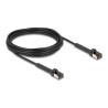 Delock - Patch kabel - RJ-45 (M) do RJ-45 (M) - 5 m - 3.8 mm - U/FTP - CAT 6a - neobsahuje halogen, provedení bez hrbolku