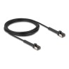 Delock - Patch kabel - RJ-45 (M) naklonený až do 60° do RJ-45 (M) naklonený až do 60° - 3 m - 3.8 mm - U/FTP - CAT 6a
