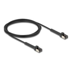 Delock - Patch kabel - RJ-45 (M) naklonený až do 60° do RJ-45 (M) naklonený až do 60° - 2 m - 3.8 mm - U/FTP - CAT 8.1