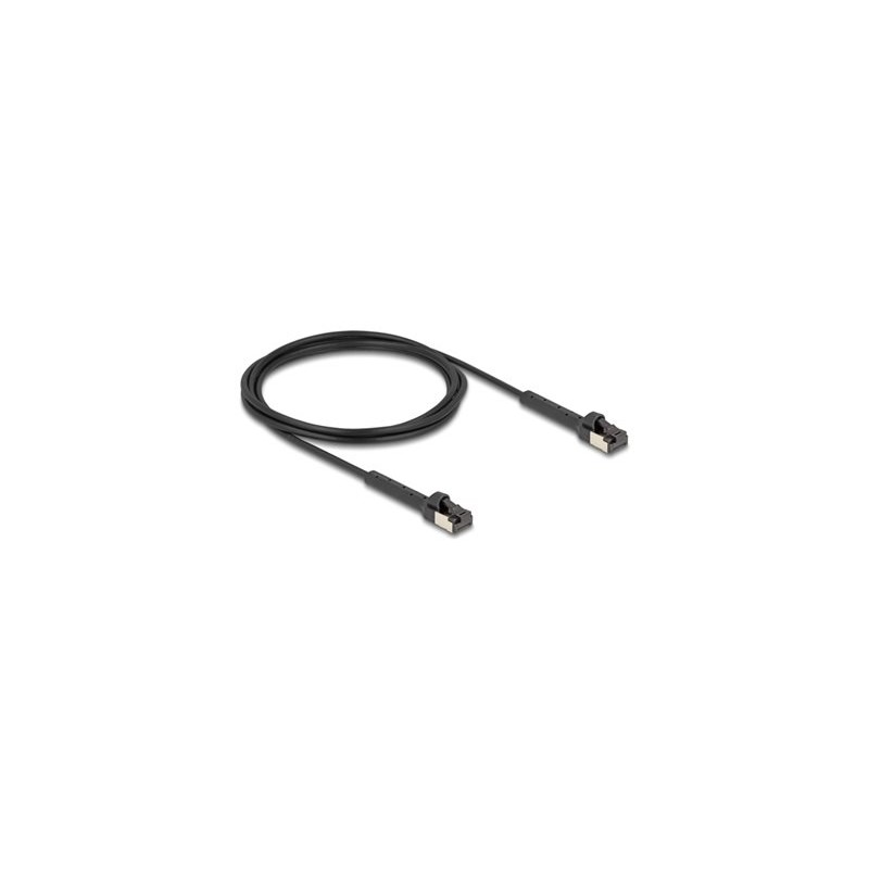 Delock - Patch kabel - RJ-45 (M) naklonený až do 60° do RJ-45 (M) naklonený až do 60° - 2 m - 3.8 mm - U/FTP - CAT 8.1