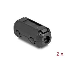 Delock - Ferrite bead - pro kulatý kabel až do 3,5 mm - cerná (balení 2)