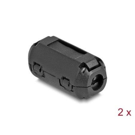 Delock - Ferrite bead - pro kulatý kabel až do 3,5 mm - cerná (balení 2)