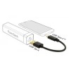 Delock - USB kabel - USB (M) do USB-C (M) - 3 A - 15 cm - cerná