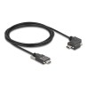 Delock - USB kabel - 24 pin USB-C (M) rovné do 24 pin USB-C (M) levý/pravý úhel - USB 2.0 - 3 A - 2 m - krídlové šrouby