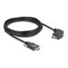 Delock - USB kabel - 24 pin USB-C (M) rovné do 24 pin USB-C (M) levý/pravý úhel - USB 2.0 - 3 A - 5 m - krídlové šrouby