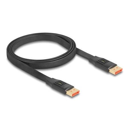 Delock - Kabel DisplayPort - DisplayPort (M) do DisplayPort (M) - DisplayPort 1.4 - 1 m - podpora 8K60Hz, plochá páska - cerná