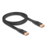Delock - Kabel DisplayPort - DisplayPort (M) do DisplayPort (M) - DisplayPort 1.4 - 1 m - podpora 8K60Hz, plochá páska - cerná