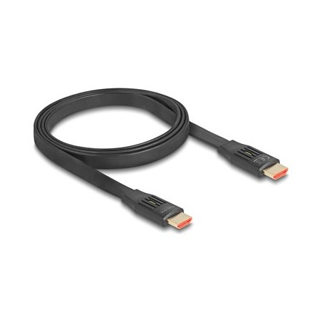Delock - Vysoká rychlost - kabel HDMI s ethernetem - HDMI s piny (male) do HDMI s piny (male) - 1 m - cerná - podpora 8K60Hz
