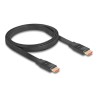 Delock - Vysoká rychlost - kabel HDMI s ethernetem - HDMI s piny (male) do HDMI s piny (male) - 1 m - cerná - podpora 8K60Hz