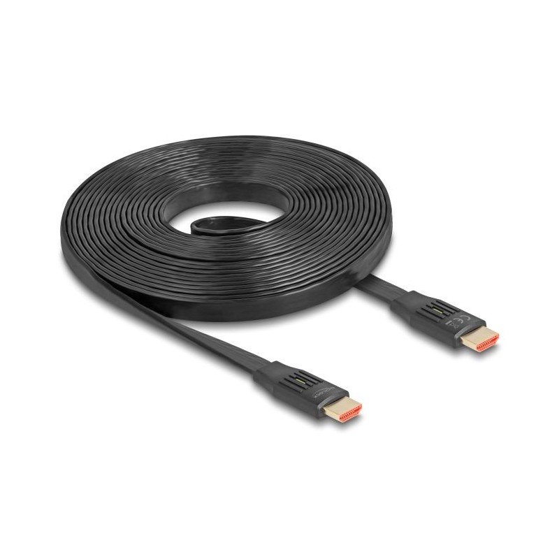 Delock - Vysoká rychlost - kabel HDMI s ethernetem - HDMI s piny (male) do HDMI s piny (male) - 5 m - cerná - podpora 8K60Hz