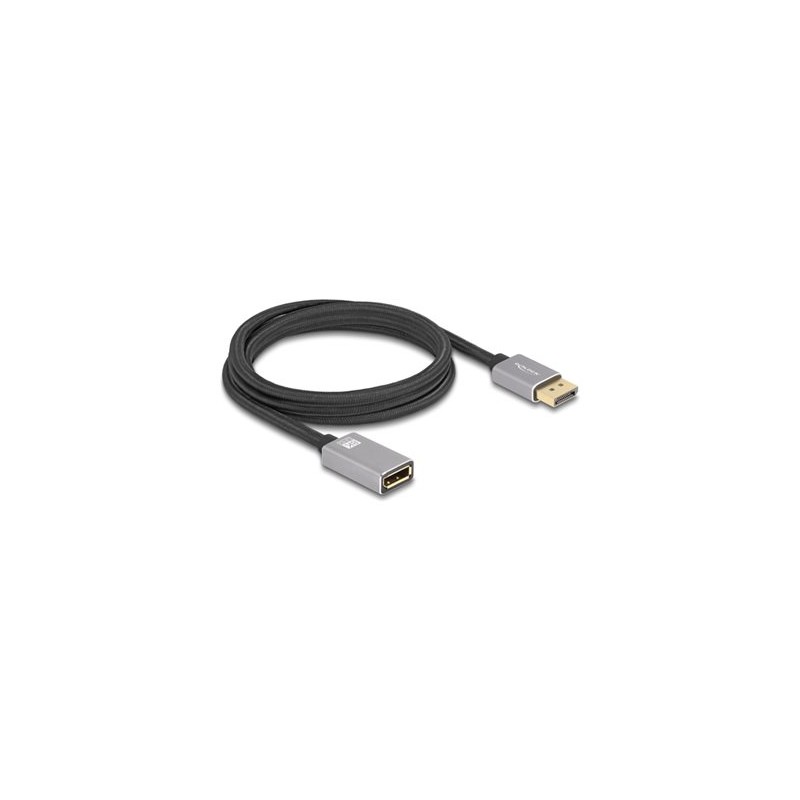 Delock - Prodlužovací kabel DisplayPort - DisplayPort (M) do DisplayPort (F) - DisplayPort 1.4 - 2 m - podpora 8K UHD (7680 x