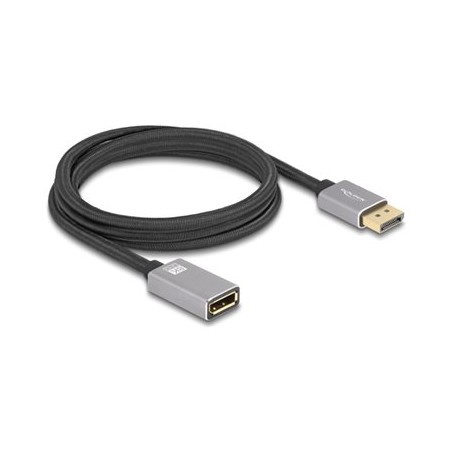 Delock - Prodlužovací kabel DisplayPort - DisplayPort (M) do DisplayPort (F) - DisplayPort 1.4 - 2 m - podpora 8K UHD (7680 x