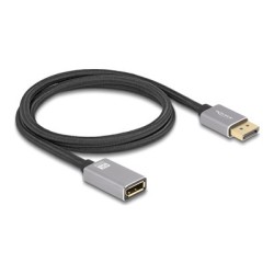 Delock - Prodlužovací kabel DisplayPort - DisplayPort (M) do DisplayPort (F) - DisplayPort 1.4 - 1 m - podpora 8K30 Hz (7680 x