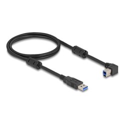 Delock - Kabel USB - USB typ A (M) rovné do USB Type B (M) levý úhel - USB 3.0 - 1 m - up to 5 Gbps data transfer rate