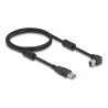 Delock - Kabel USB - USB typ A (M) rovné do USB Type B (M) levý úhel - USB 3.0 - 1 m - up to 5 Gbps data transfer rate