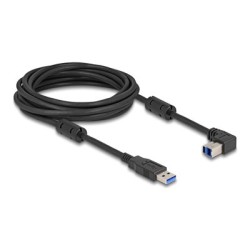 Delock - Kabel USB - USB typ A (M) rovné do USB Type B (M) zahnutý nahoru - USB 3.0 - 5 m - up to 5 Gbps data transfer rate