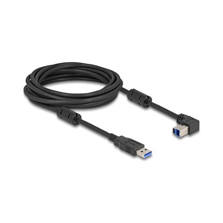 Delock - Kabel USB - USB typ A (M) rovné do USB Type B (M) zahnutý nahoru - USB 3.0 - 5 m - up to 5 Gbps data transfer rate